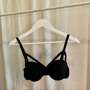 Naja Ada strappy underwire bra in black - 32D